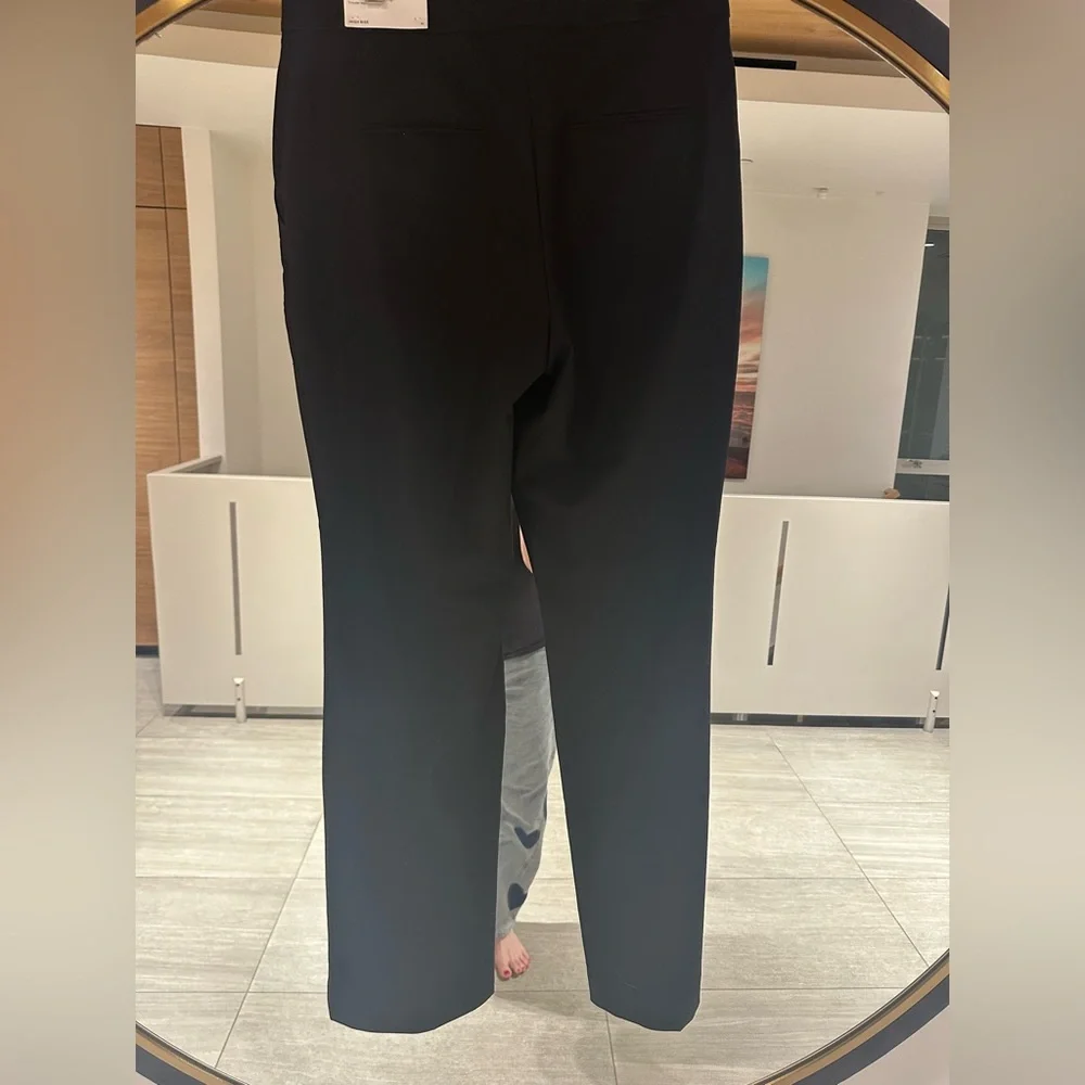 NWT Ann Taylor High Rise Seasonless Stretch Black Trouser Pants Size 10 - Picture 2 of 11